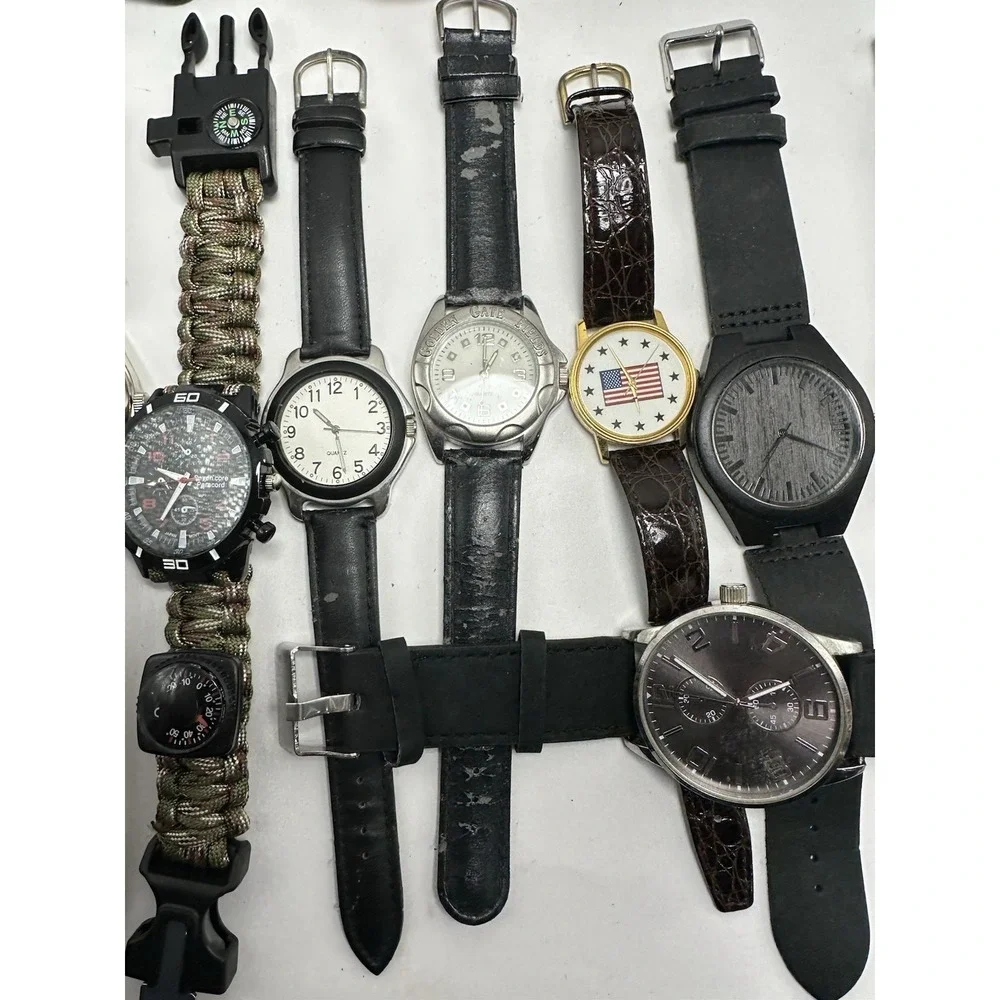 Unbranded Mens Watches Lot Of 17 For‎ Parts Or Repair M3